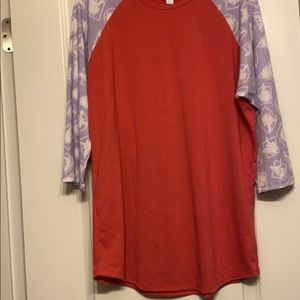 Disney Lula roe  3/4 sleeve Kermit the frog shirt